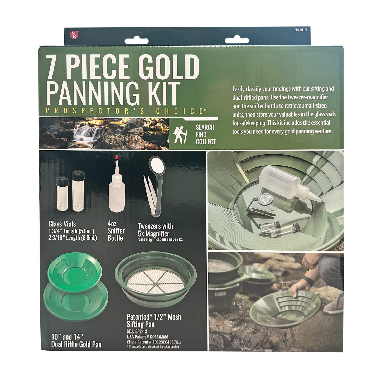 Gold Panning Kit (7 Pieces)