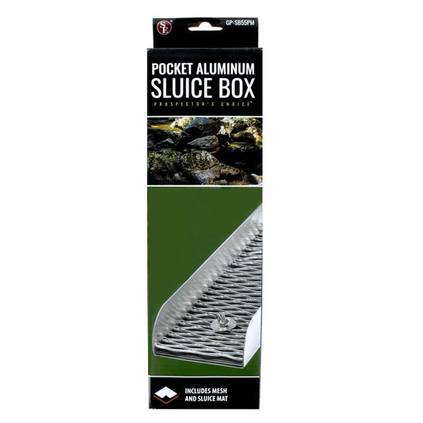 Pocket Aluminium Sluice with Ribbed Mat