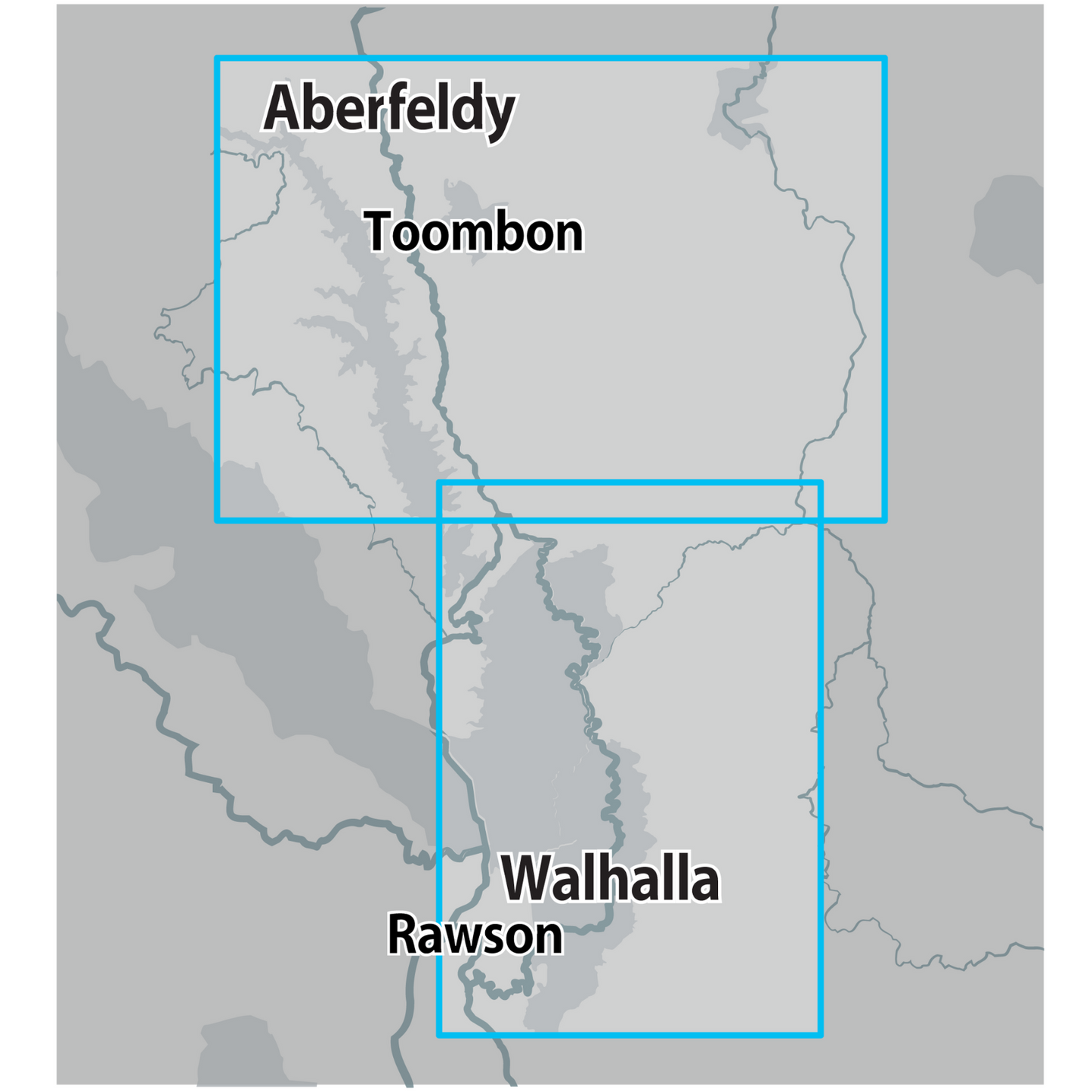 VIC Walhalla Aberfeldy GOLD MAP