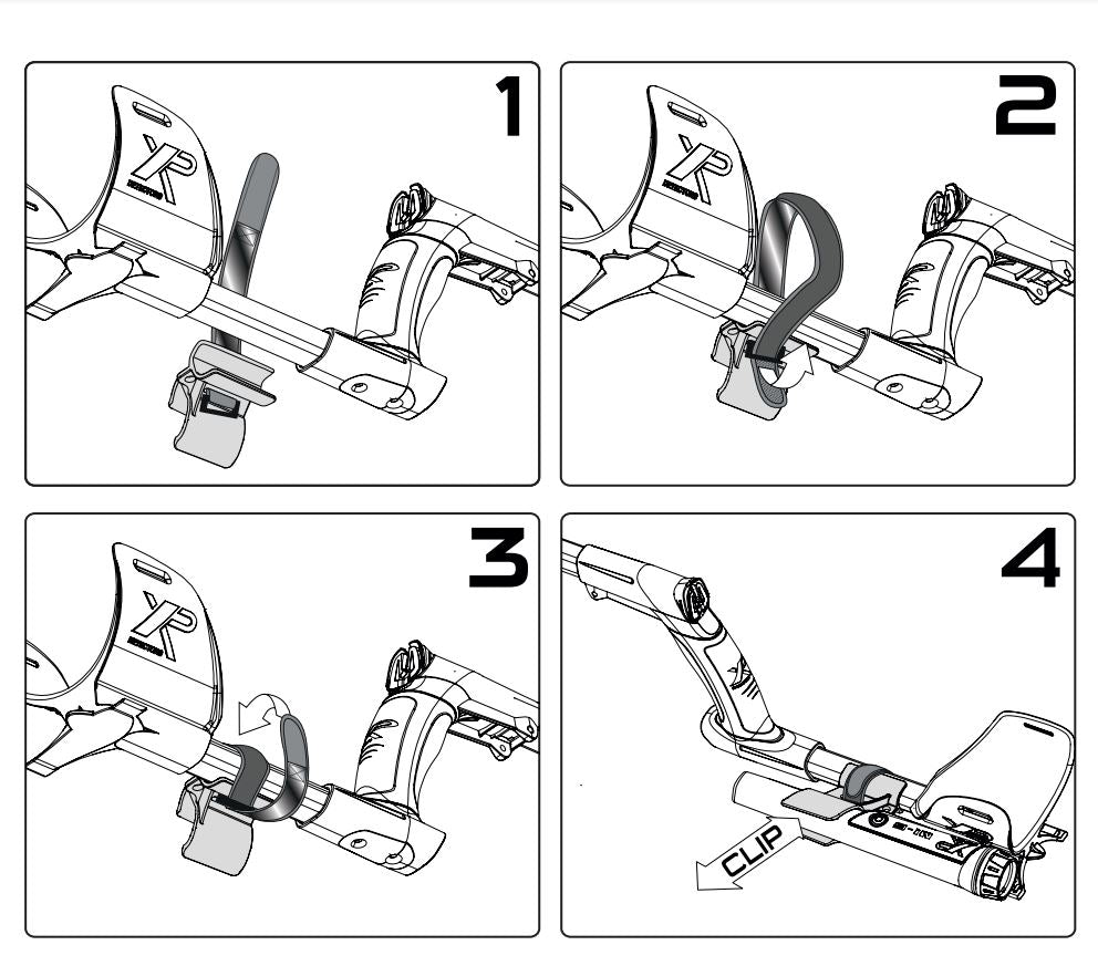 XP Pinpointer Diagram Clip, holder , Instructions  | Detect-Ed Australia