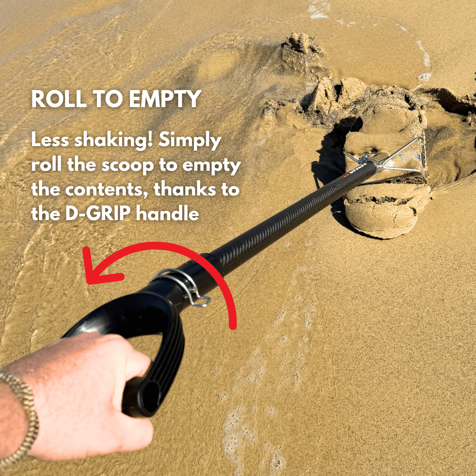 Detect-Ed Detect-Ed BEACH SAND SCOOP V2 + CARBON HANDLE DE-037