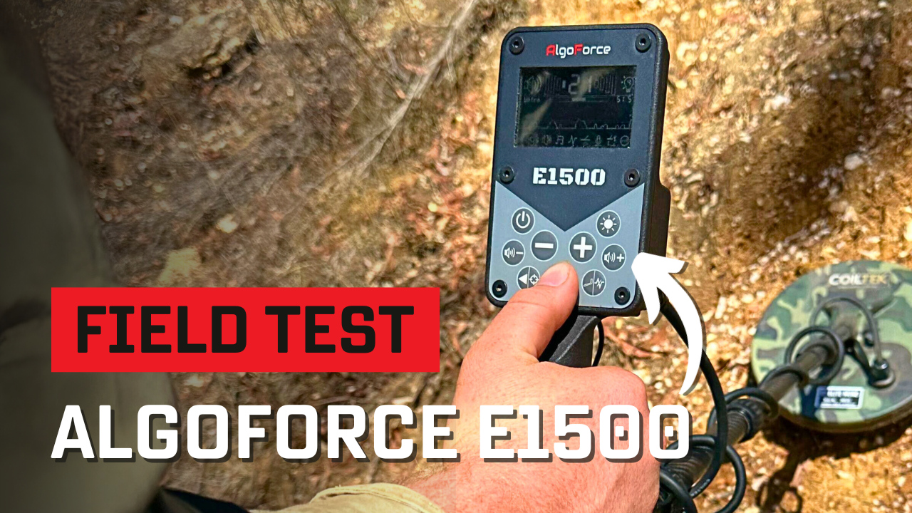 Load video: AlgoForce E1500 Metal Detecting Review Detect-Ed Australia.
