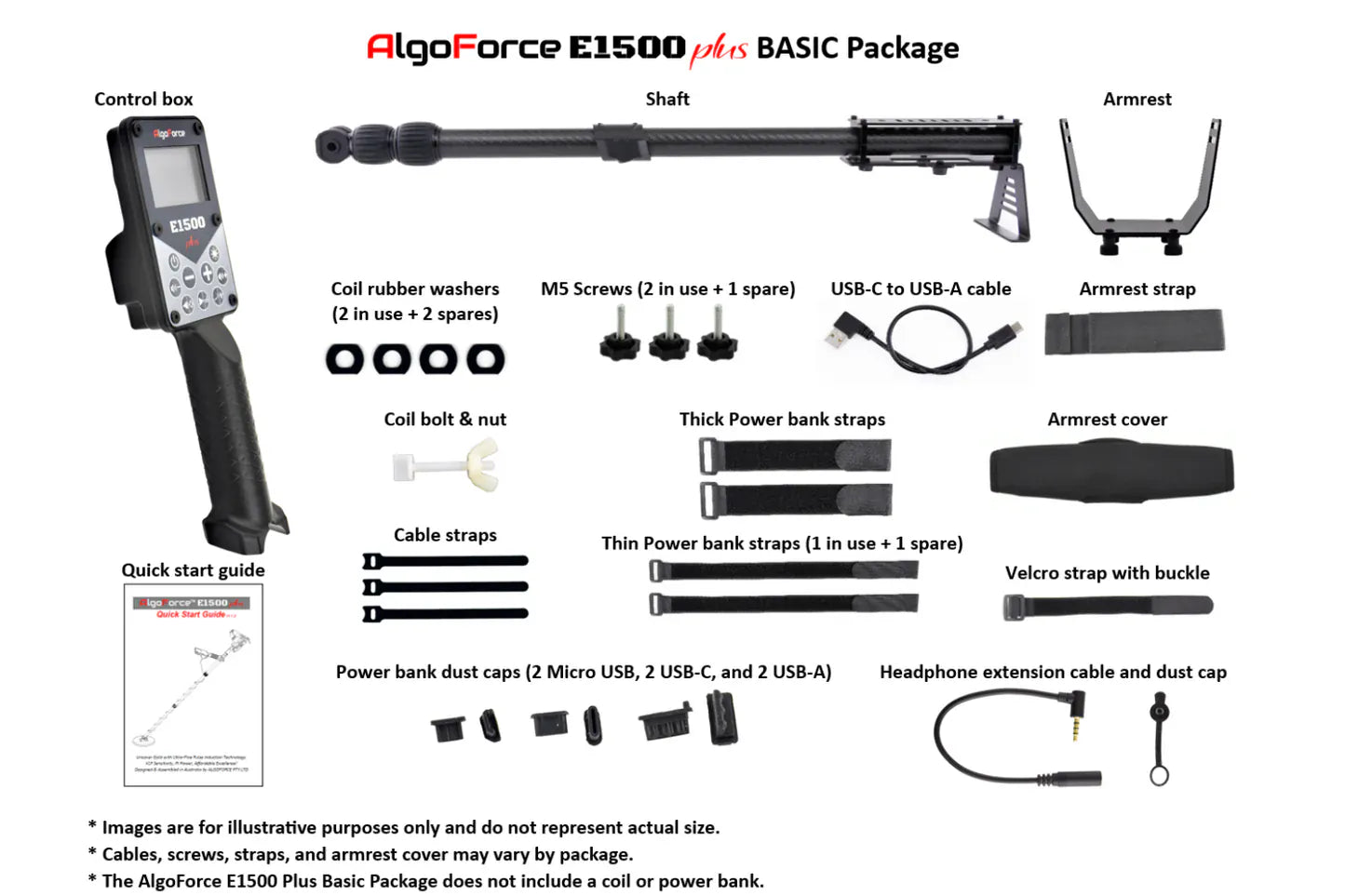 Detect-Ed AlgoForce ALGOFORCE E1500 PLUS PROSPECTING PACK E15-PROSPACK