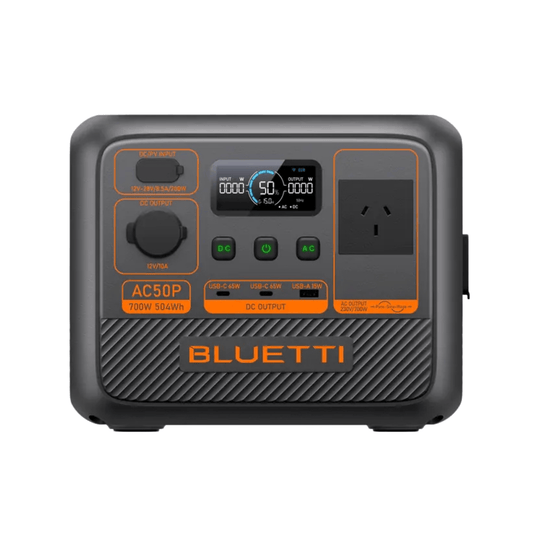 Detect-Ed Bluetti AC50P BLUETTI Off-Grid Power Station (700W 504Wh) P-AC50P-AU-GY-BL-010