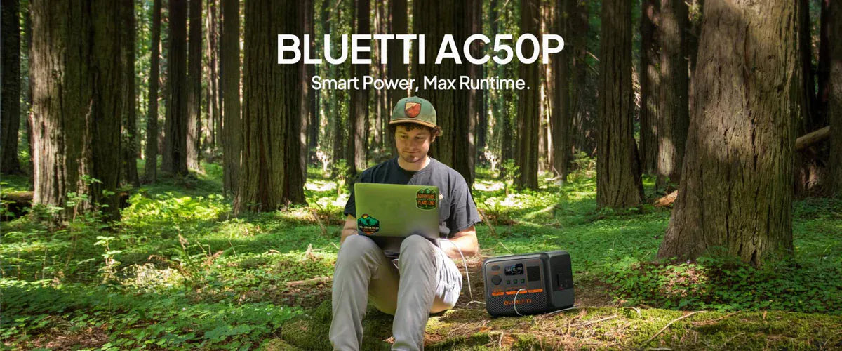 Detect-Ed Bluetti AC50P BLUETTI Off-Grid Power Station (700W 504Wh) P-AC50P-AU-GY-BL-010