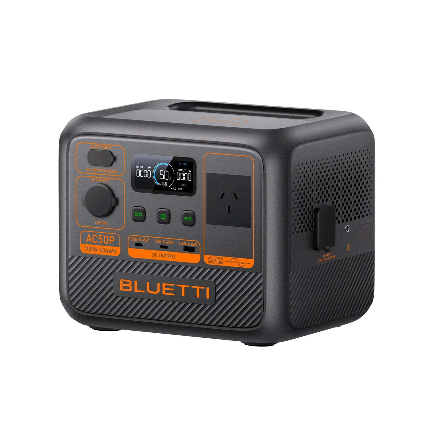 Detect-Ed Bluetti AC50P BLUETTI Off-Grid Power Station (700W 504Wh) P-AC50P-AU-GY-BL-010