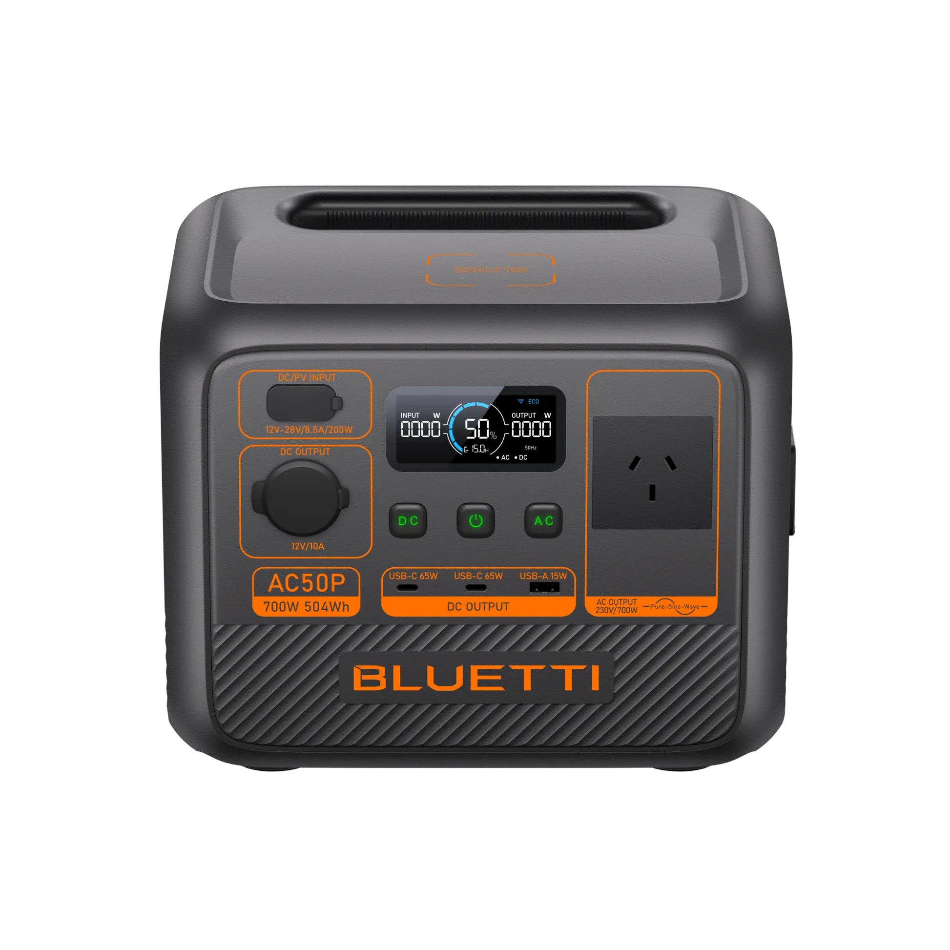Detect-Ed Bluetti AC50P BLUETTI Off-Grid Power Station (700W 504Wh) P-AC50P-AU-GY-BL-010