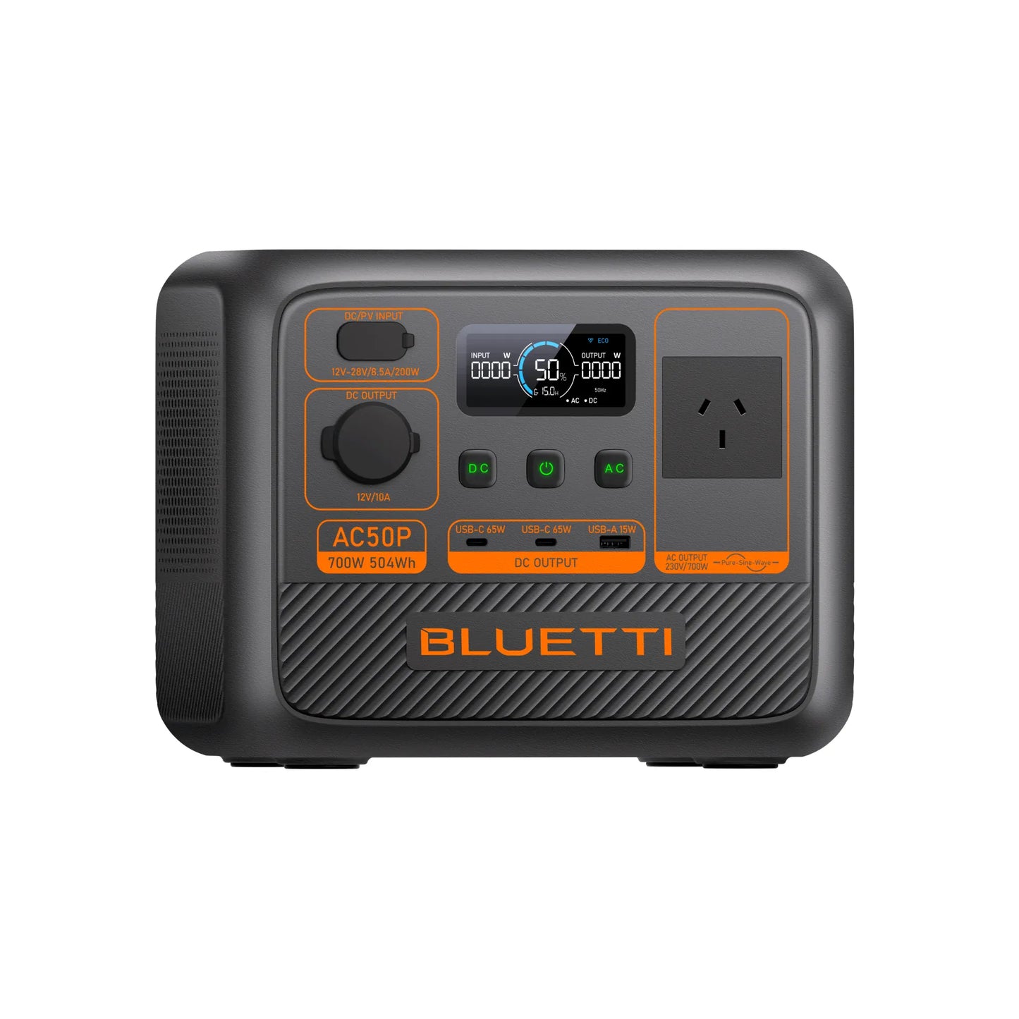 Detect-Ed Bluetti AC50P BLUETTI Off-Grid Power Station (700W 504Wh) P-AC50P-AU-GY-BL-010
