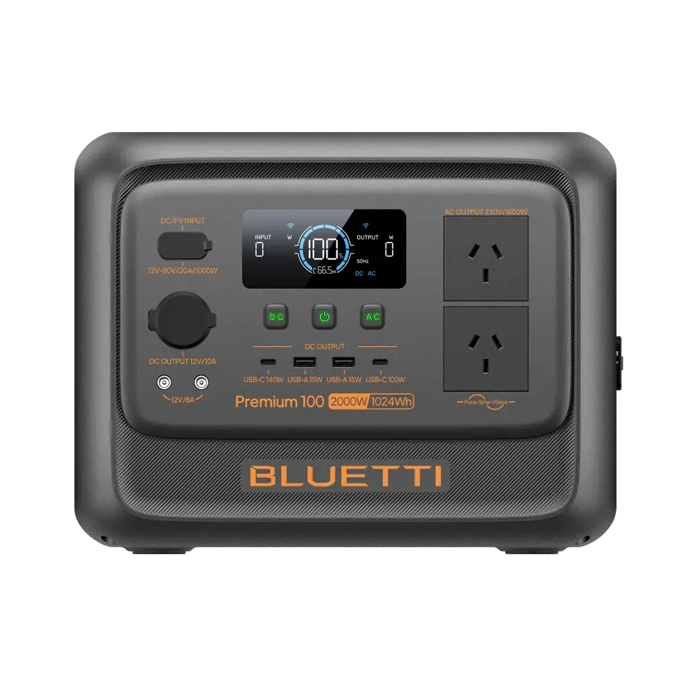 Detect-Ed Bluetti Premium 100 V2 BLUETTI Off-Grid Power Station (1,800W  1,024Wh) P-PR100V2-AU-GY-BL-010