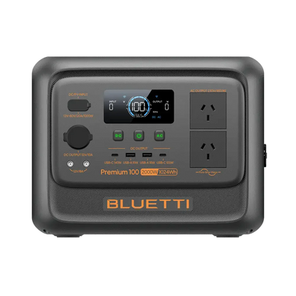 Detect-Ed Bluetti Premium 100 V2 BLUETTI Off-Grid Power Station (1,800W  1,024Wh) P-PR100V2-AU-GY-BL-010
