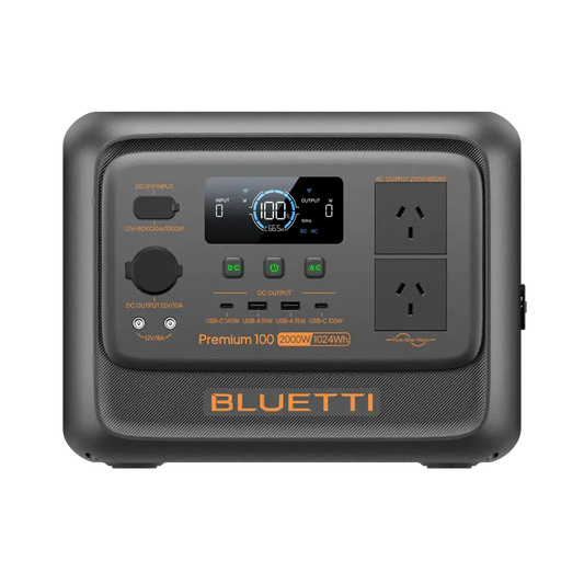 Detect-Ed Bluetti Premium 100 V2 BLUETTI Off-Grid Power Station (1,800W  1,024Wh) P-PR100V2-AU-GY-BL-010