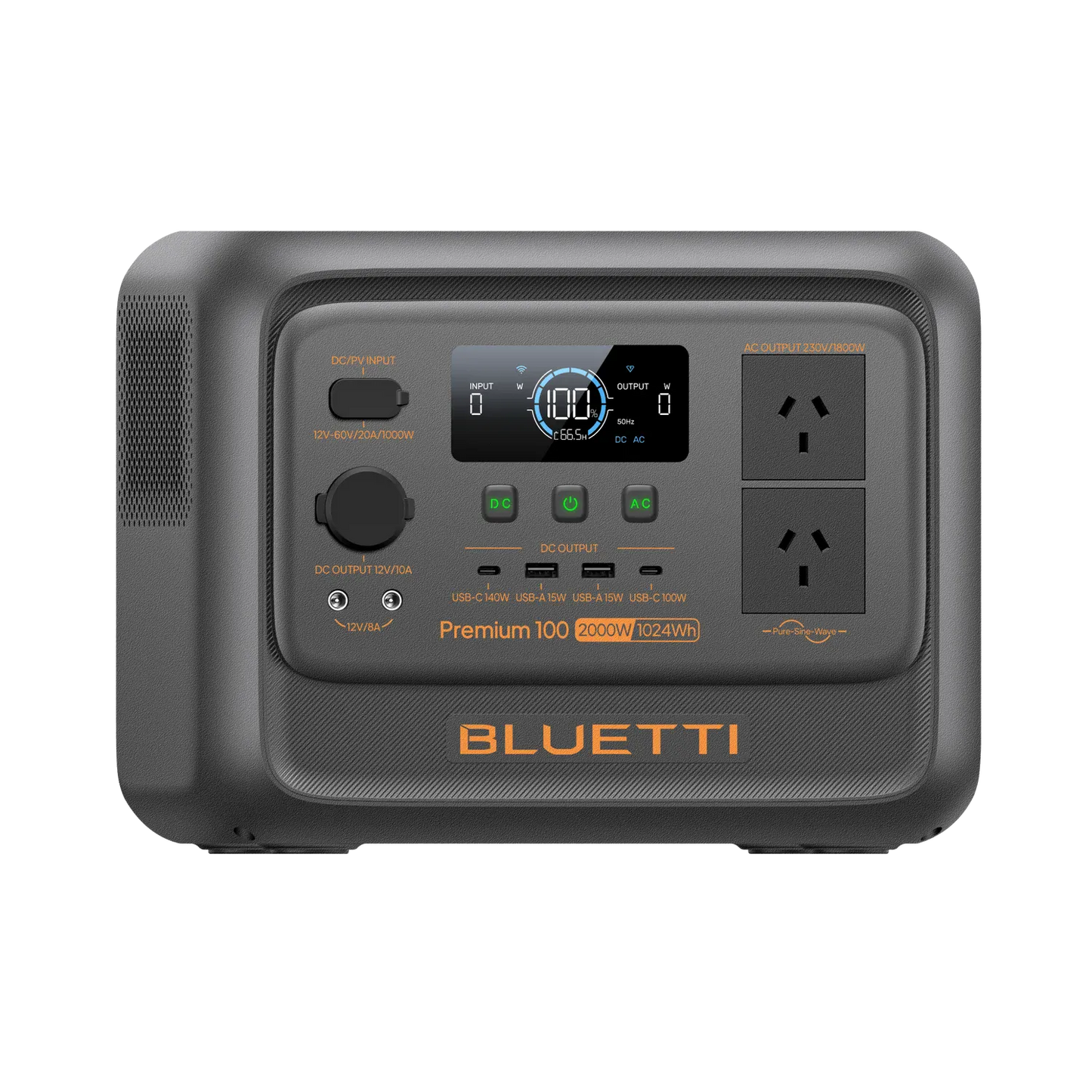 Detect-Ed Bluetti Premium 100 V2 BLUETTI Off-Grid Power Station (1,800W  1,024Wh) P-PR100V2-AU-GY-BL-010