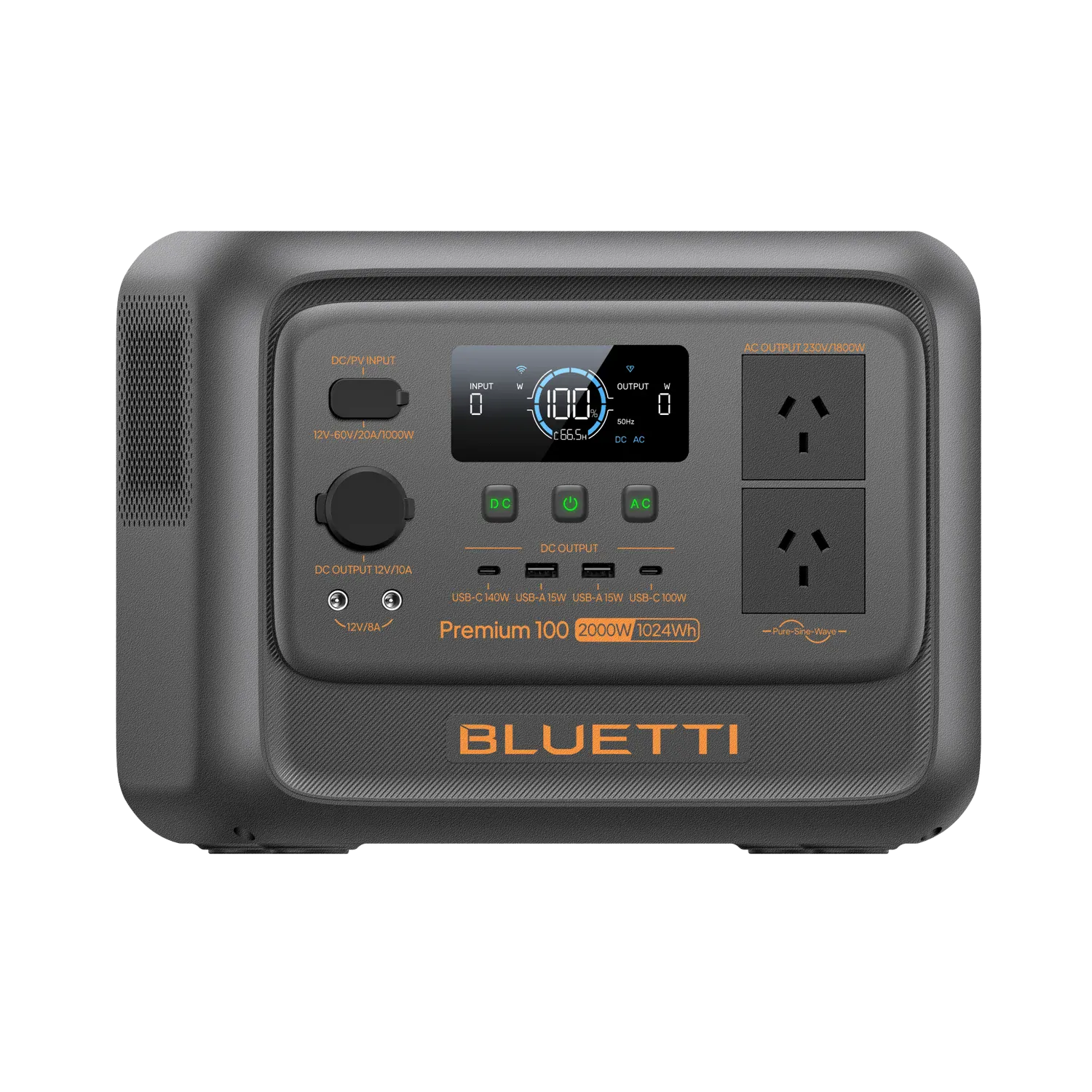 Detect-Ed Bluetti Premium 100 V2 BLUETTI Off-Grid Power Station (1,800W  1,024Wh) P-PR100V2-AU-GY-BL-010