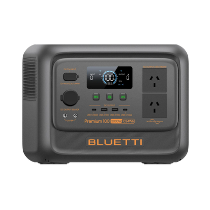Detect-Ed Bluetti Premium 100 V2 BLUETTI Off-Grid Power Station (1,800W  1,024Wh) P-PR100V2-AU-GY-BL-010