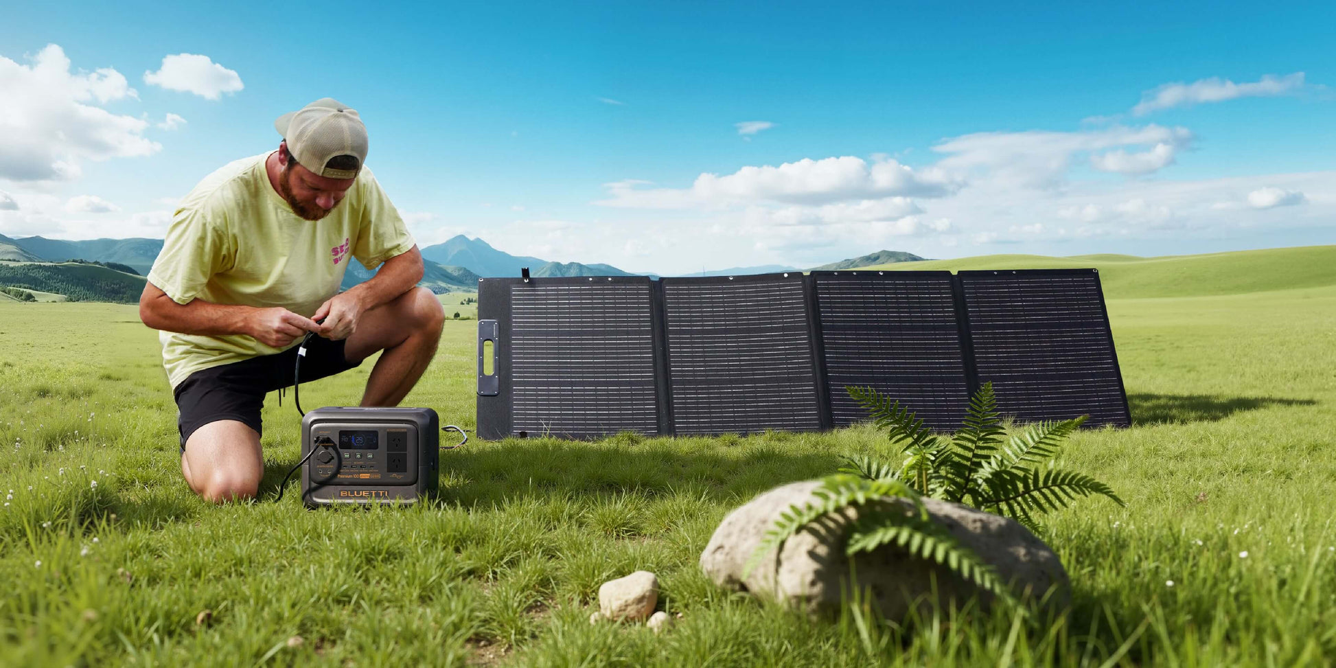 Detect-Ed Bluetti Premium 100 V2 BLUETTI Off-Grid Power Station (1,800W  1,024Wh) P-PR100V2-AU-GY-BL-010