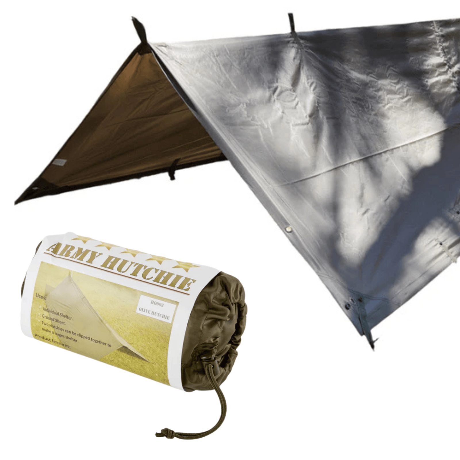 Detect-Ed Bush Tracks Ultralight Tarp Shelter