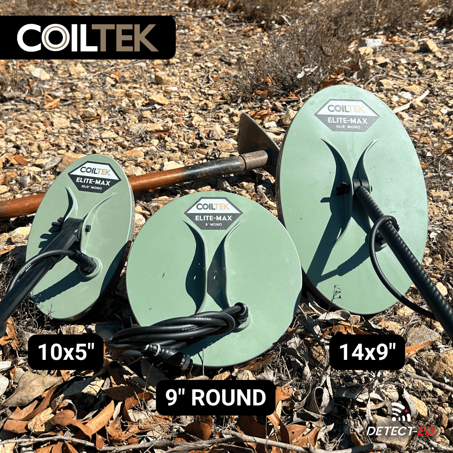Detect-Ed Coiltek COILTEK 9" ELITE-MAX MONO [E1500+, SD, GP, GPX*] C02-0027