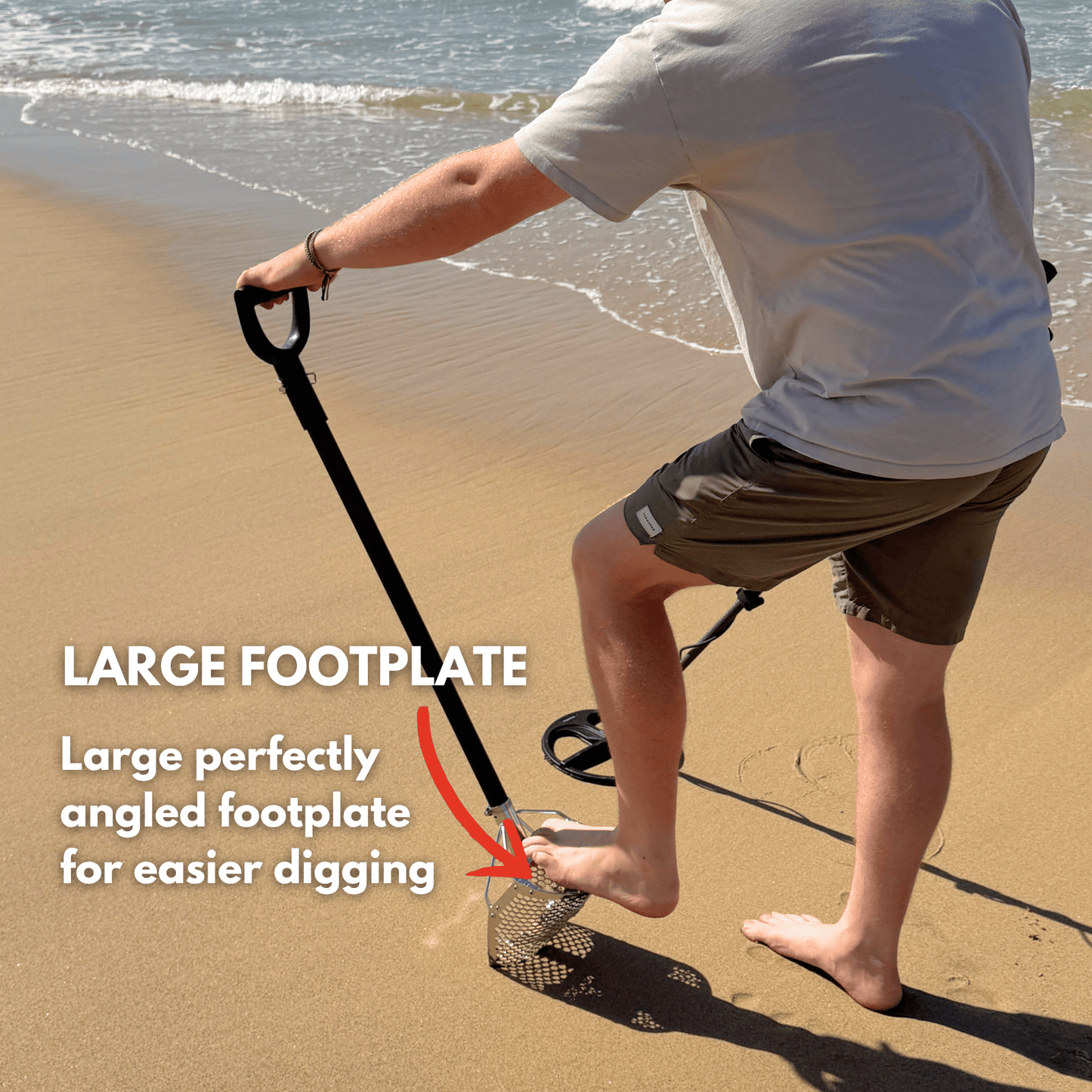 Detect-Ed Detect-Ed BEACH SAND SCOOP V2 + CARBON HANDLE DE-037