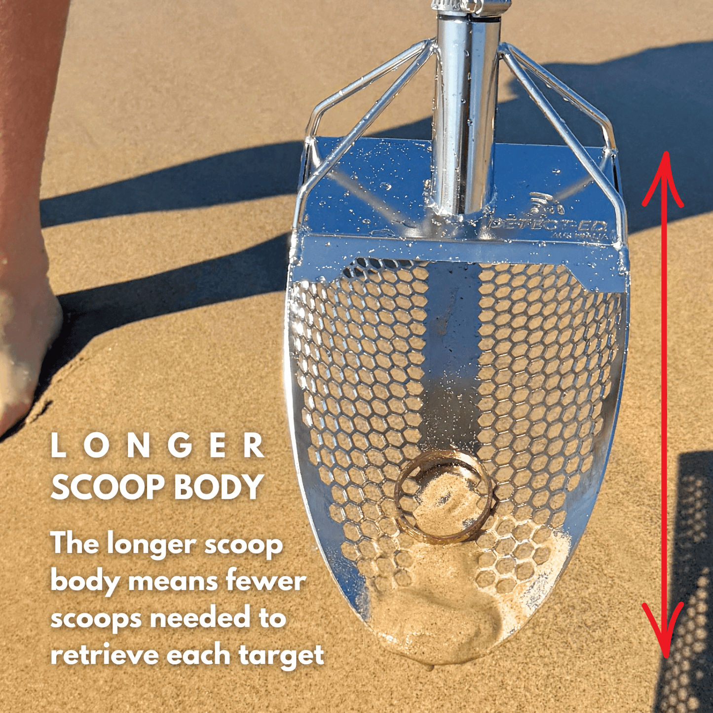 Detect-Ed Detect-Ed BEACH SAND SCOOP V2 + CARBON HANDLE DE-037