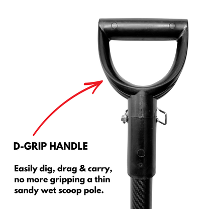 Detect-Ed Detect-Ed BEACH SAND SCOOP V2 + CARBON HANDLE DE-037