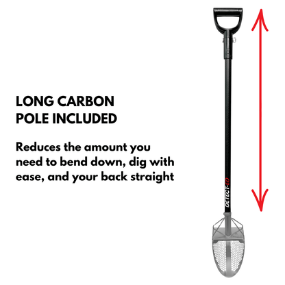 Detect-Ed Detect-Ed BEACH SAND SCOOP V2 + CARBON HANDLE DE-037