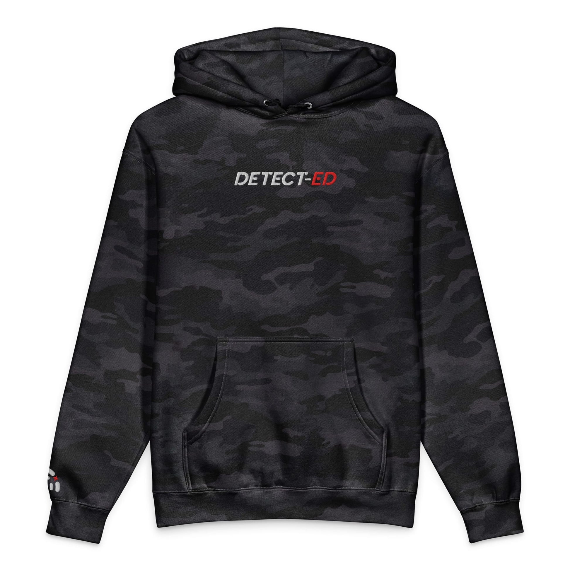 Detect-Ed Detect-Ed Detect-Ed Black Camo Heavyweight Hoodie 7091397_48745
