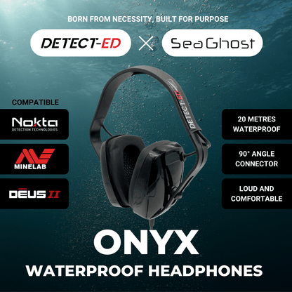 Detect-Ed Detect-Ed X SeaGhost ONYX Waterproof Headphones [Minelab Manticore] DE-034
