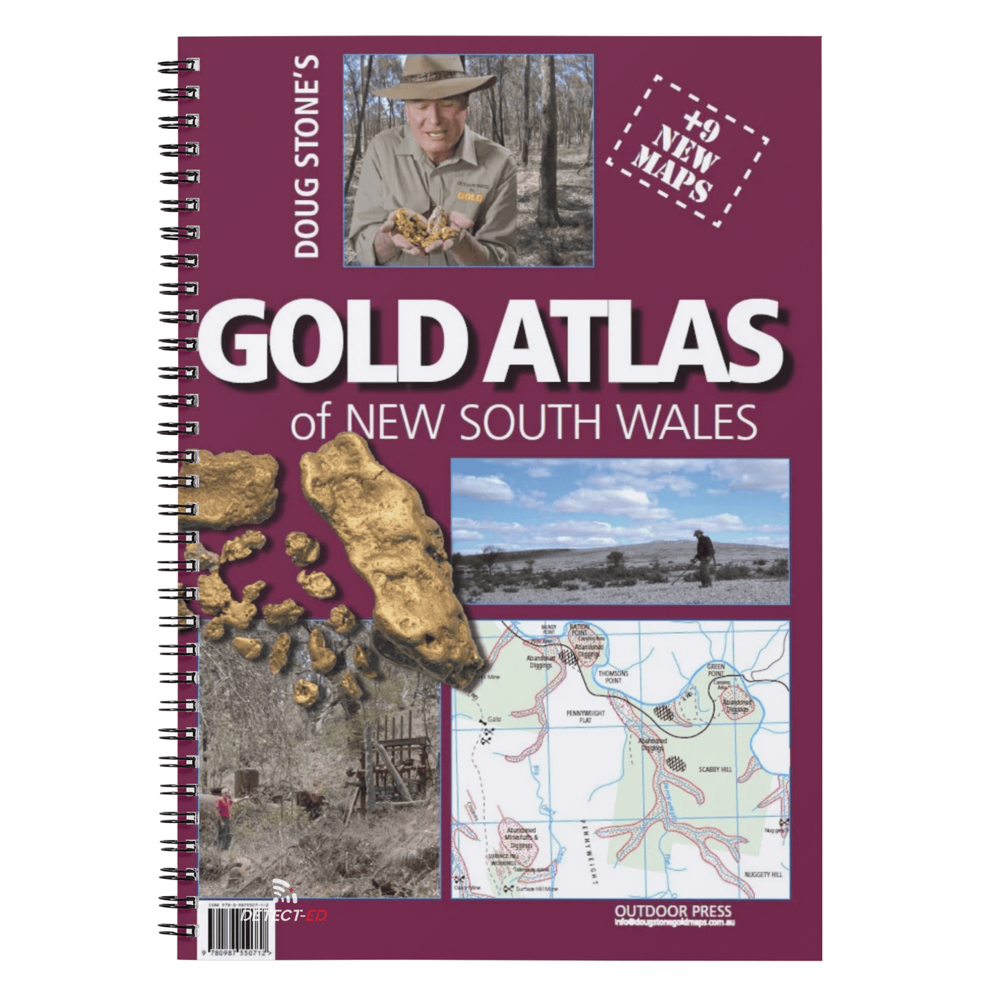 Detect-Ed DOUG STONE ATLAS: NSW GOLD (35 Gold Maps) DS-NSWAT