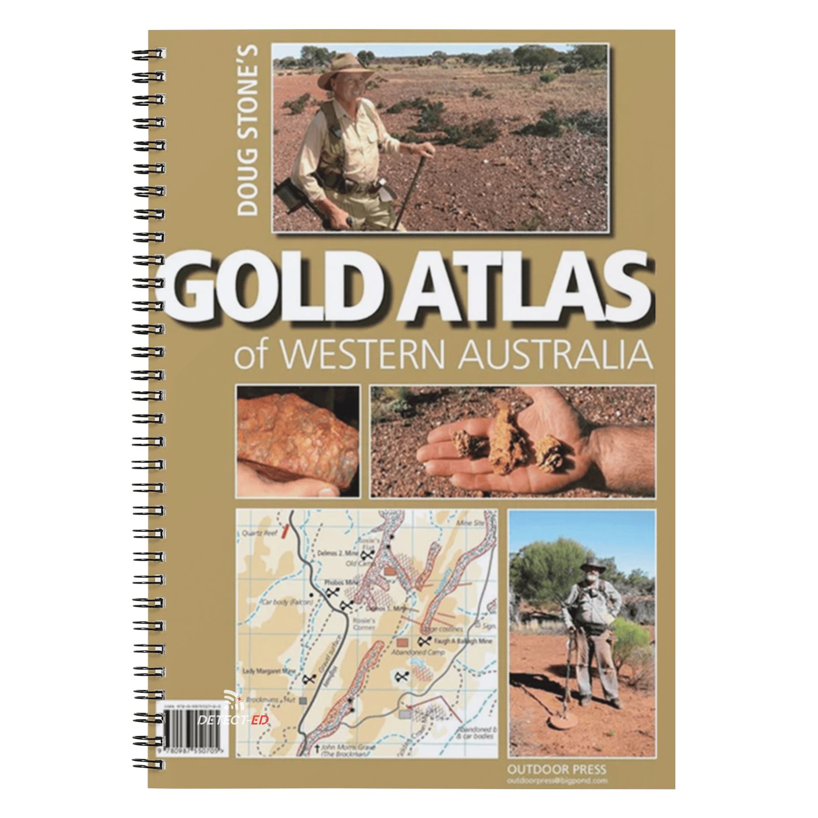 Detect-Ed DOUG STONE ATLAS: WA GOLD (80 Gold Maps) DS-WAAT