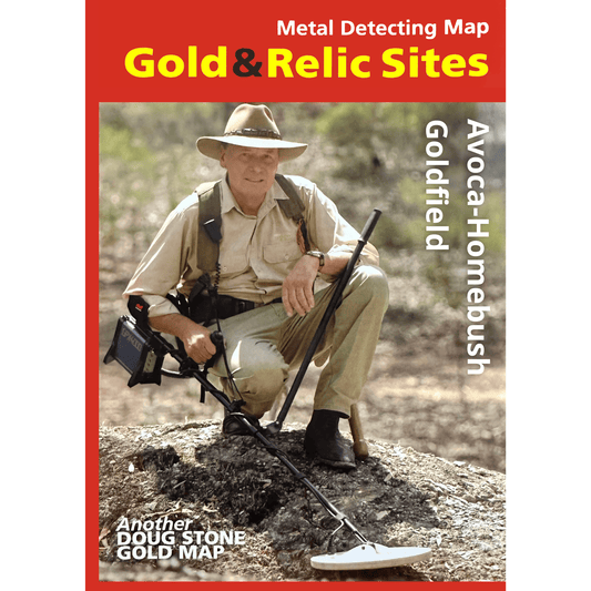 Detect-Ed DOUG STONE VIC Avoca Homebush GOLD & RELIC MAP DS-AVOHOME