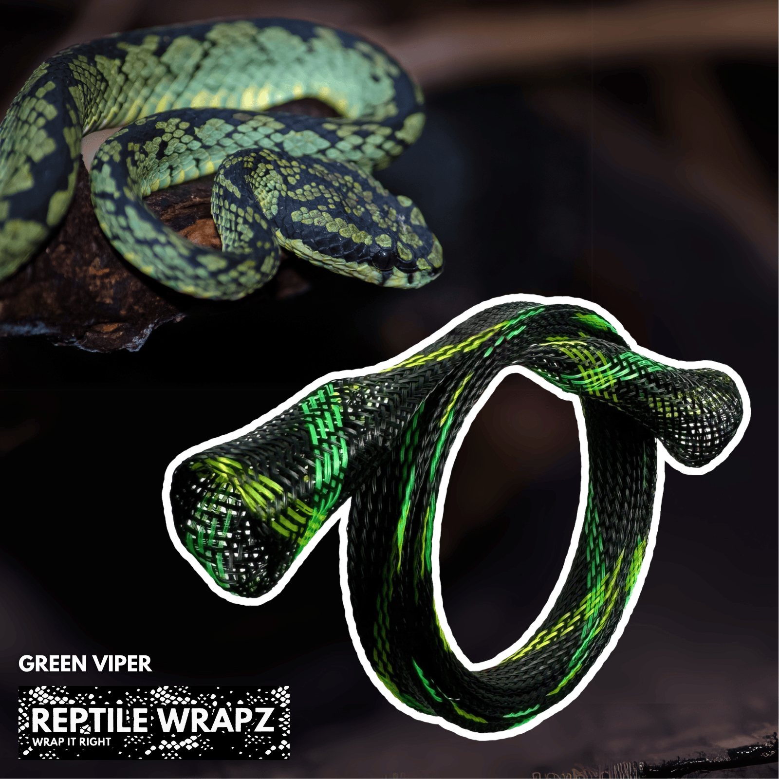 Detect-Ed Everyday Detectorist REPTILE WRAPZ DETECTOR CABLE SLEEVE