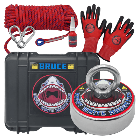 Detect-Ed Great White Magnetics BRUCE 300KG [BEGINNER MAGNET FISHING KIT] GW-BRUCEKIT
