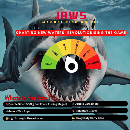 Detect-Ed Great White Magnetics JAWS 550KG [DELUXE MAGNET FISHING KIT] GW-JAWSKIT