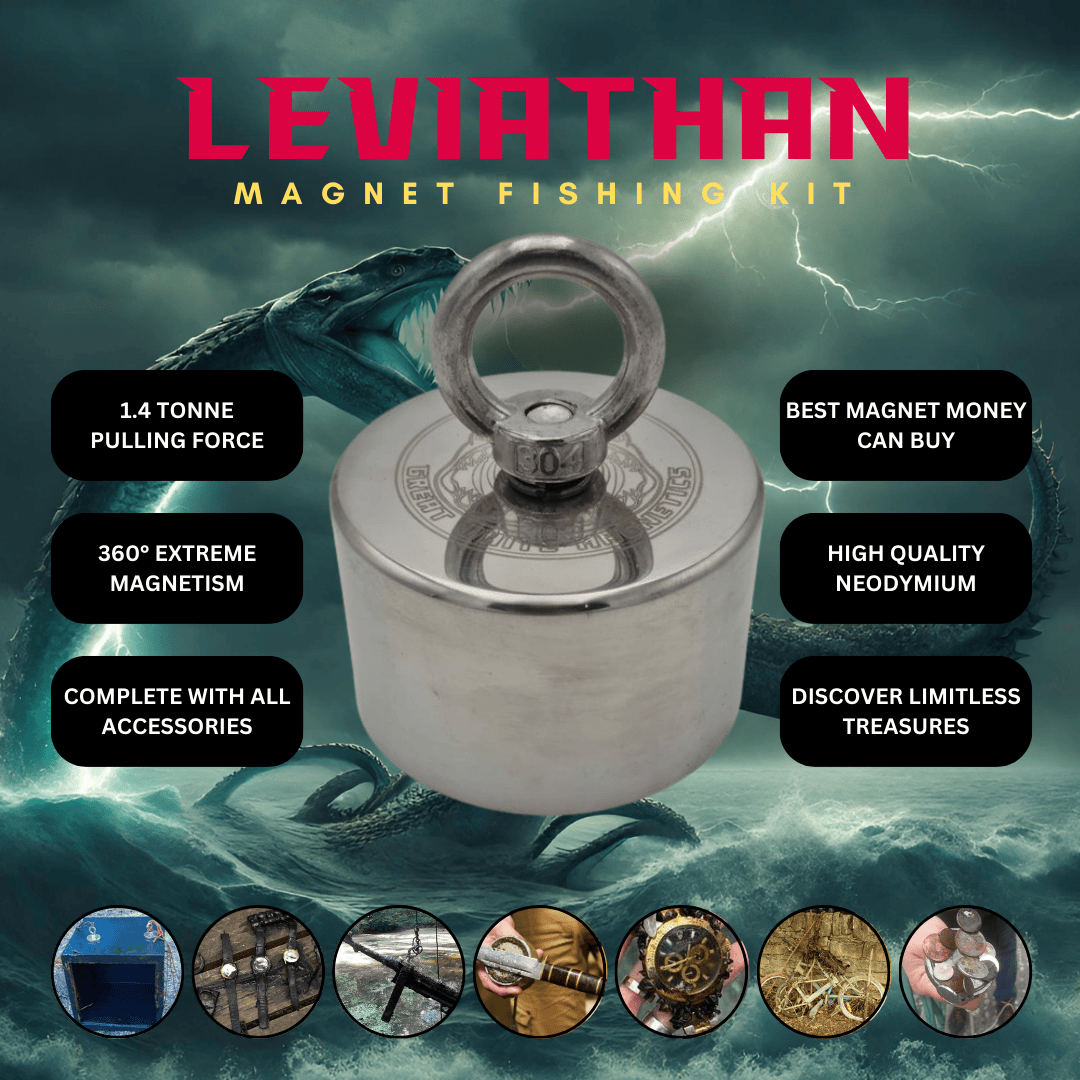 Detect-Ed Great White Magnetics LEVIATHAN 1400KG [360° MAGNET FISHING KIT] GW-LEV360KIT