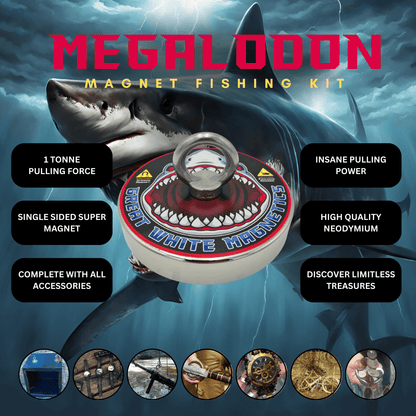 Detect-Ed Great White Magnetics MEGALODON 1000KG [EXPERT MAGNET FISHING KIT] GW-MEGKIT