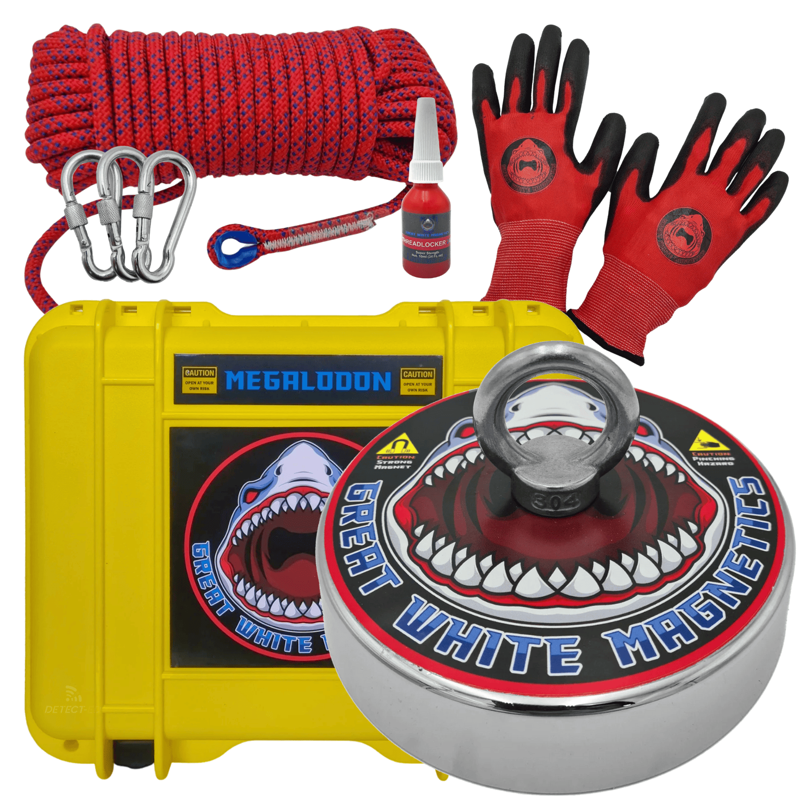 Detect-Ed Great White Magnetics MEGALODON 1000KG [EXPERT MAGNET FISHING KIT] GW-MEGKIT