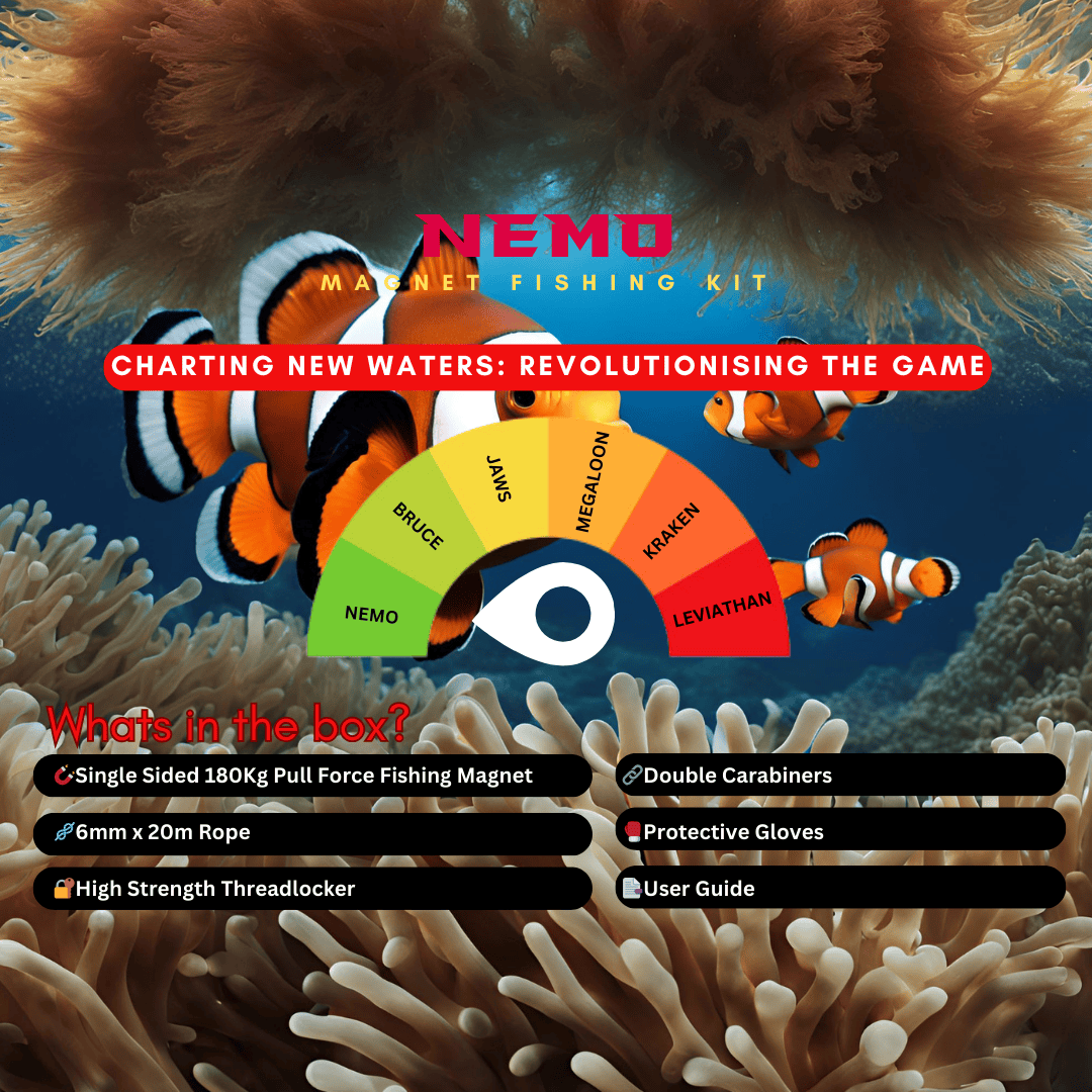 Detect-Ed Great White Magnetics NEMO 180KG [KIDS MAGNET FISHING KIT] GW-NEMOKIT