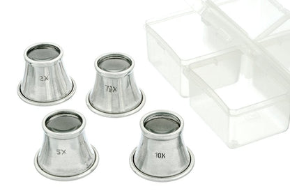 Detect-Ed SE Aluminium Eye Loupe (Set of 4) MI1254