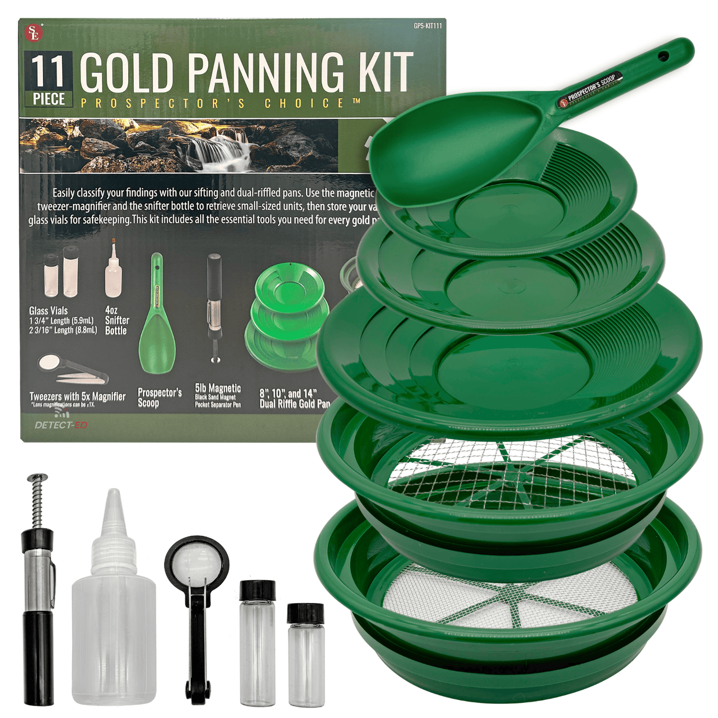 Detect-Ed SE Gold Panning Kit (11 Pieces) GP5KIT111