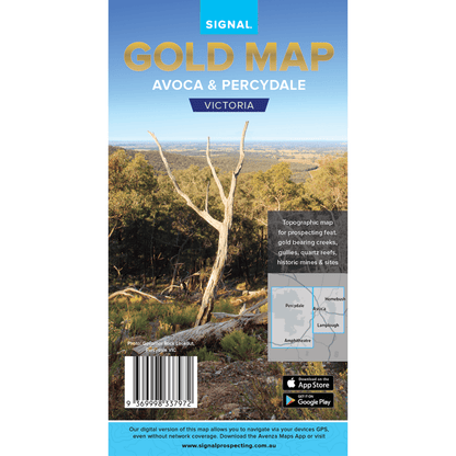 Detect-Ed Signal. VIC Avoca Percydale GOLD MAP AVO/PER