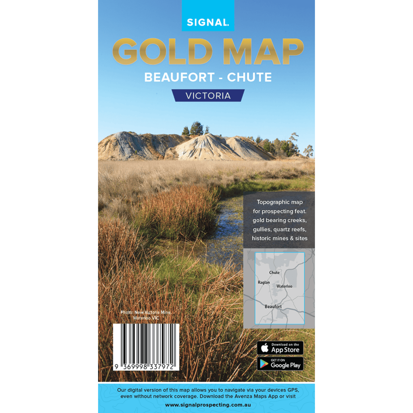 Detect-Ed Signal. VIC Beaufort Chute GOLD MAP BEA/CHU