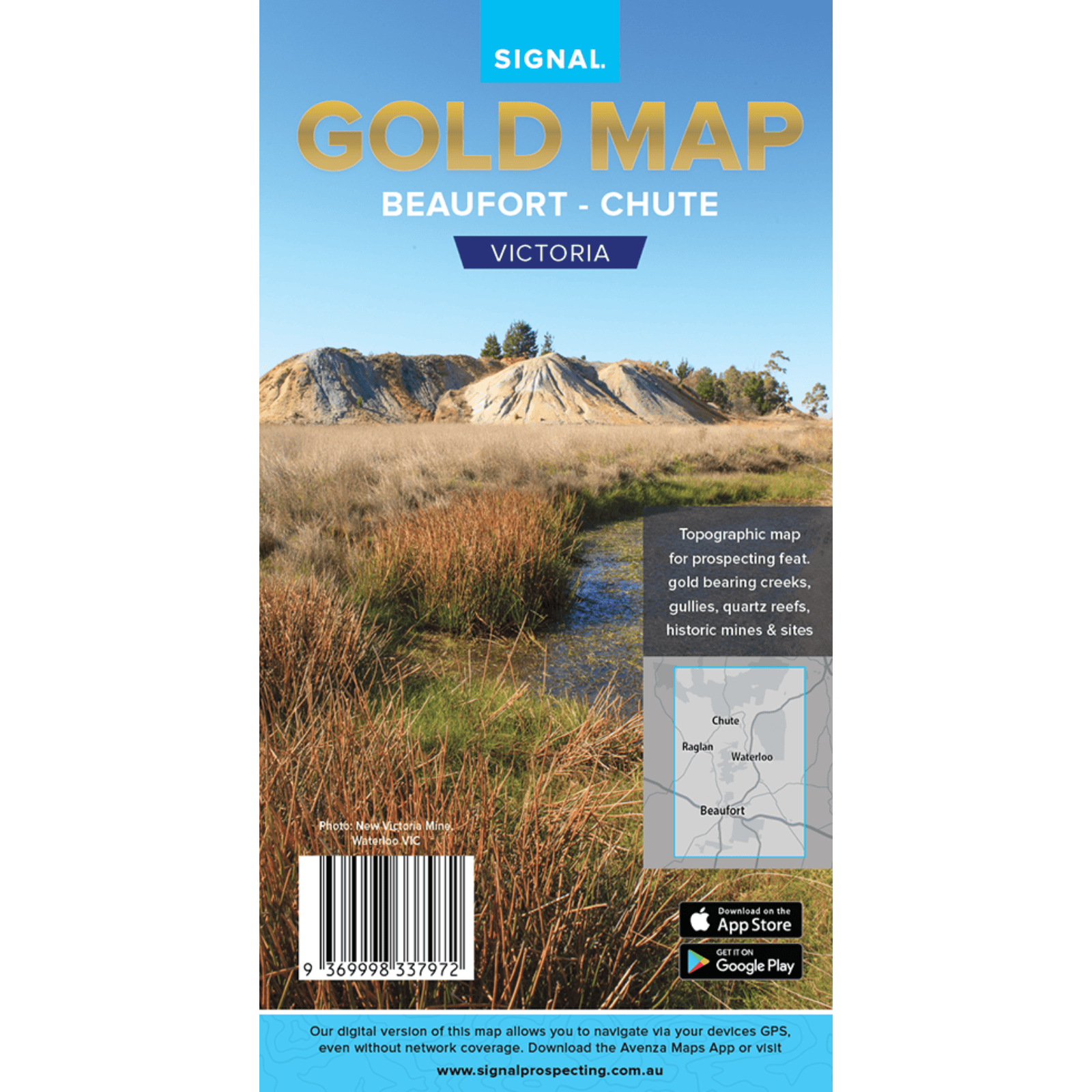 Detect-Ed Signal. VIC Beaufort Chute GOLD MAP BEA/CHU