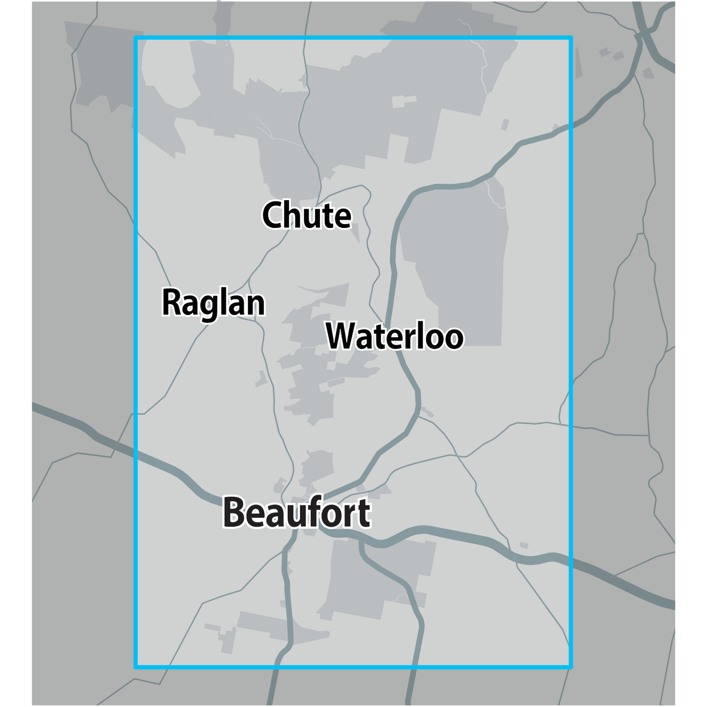 Detect-Ed Signal. VIC Beaufort Chute GOLD MAP BEA/CHU