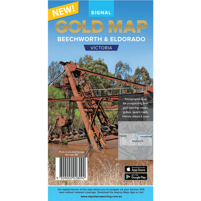 Detect-Ed Signal. VIC Beechworth Eldorado GOLD MAP BEE/ELD
