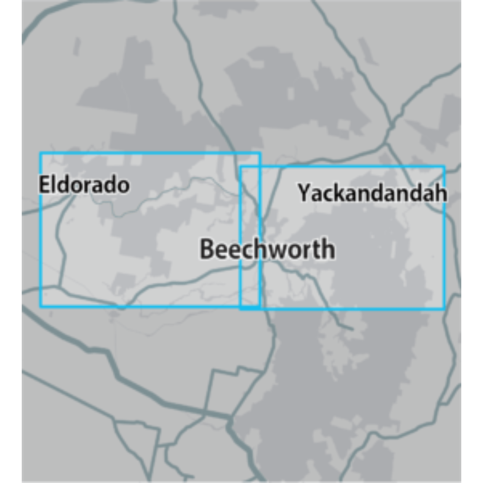 Detect-Ed Signal. VIC Beechworth Eldorado GOLD MAP BEE/ELD