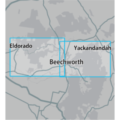 Detect-Ed Signal. VIC Beechworth Eldorado GOLD MAP BEE/ELD