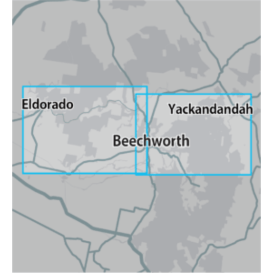Detect-Ed Signal. VIC Beechworth Eldorado GOLD MAP BEE/ELD