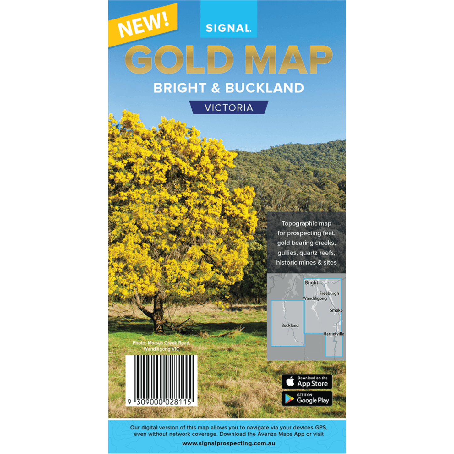 Detect-Ed Signal. VIC Bright Buckland GOLD MAP BRI/BUC