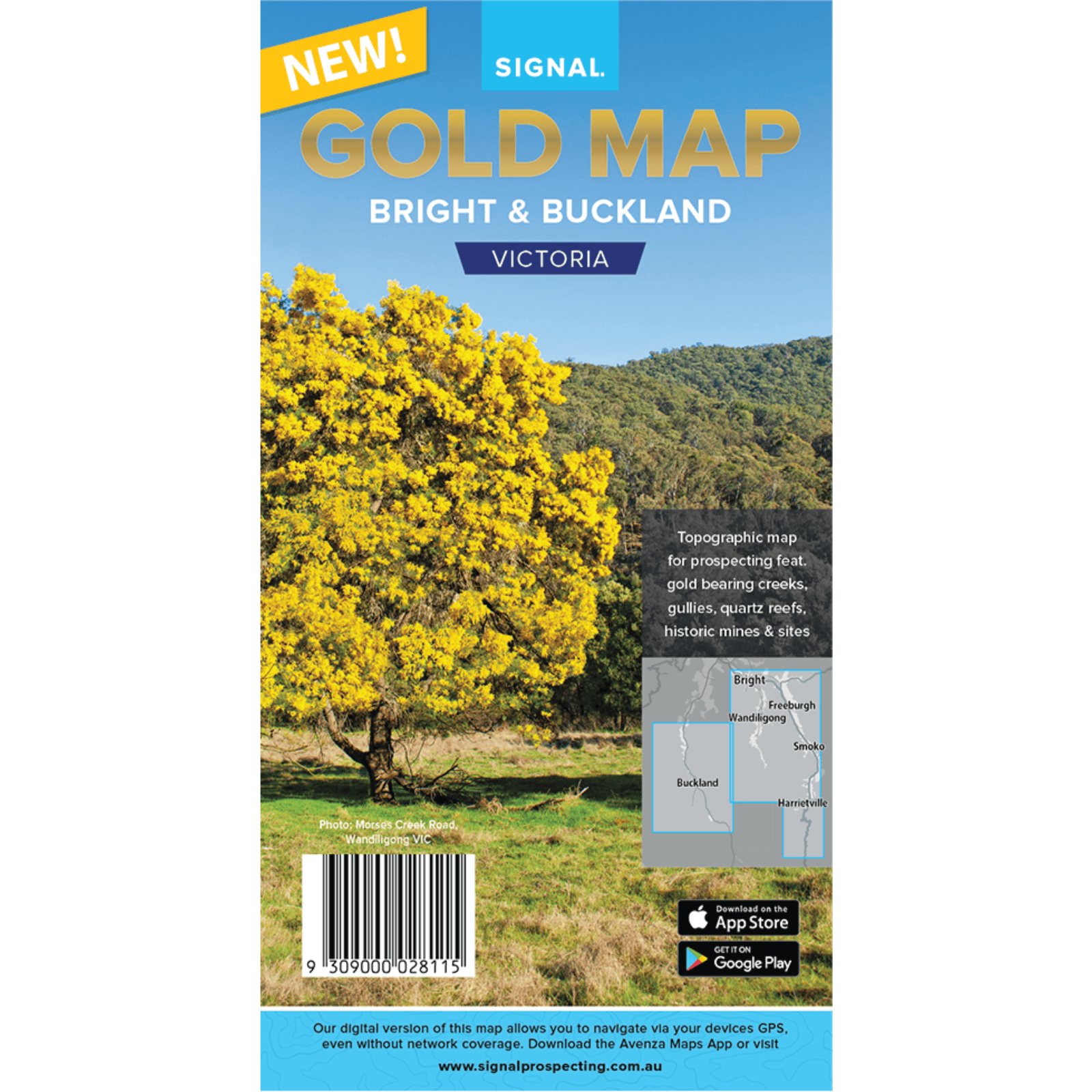 Detect-Ed Signal. VIC Bright Buckland GOLD MAP BRI/BUC