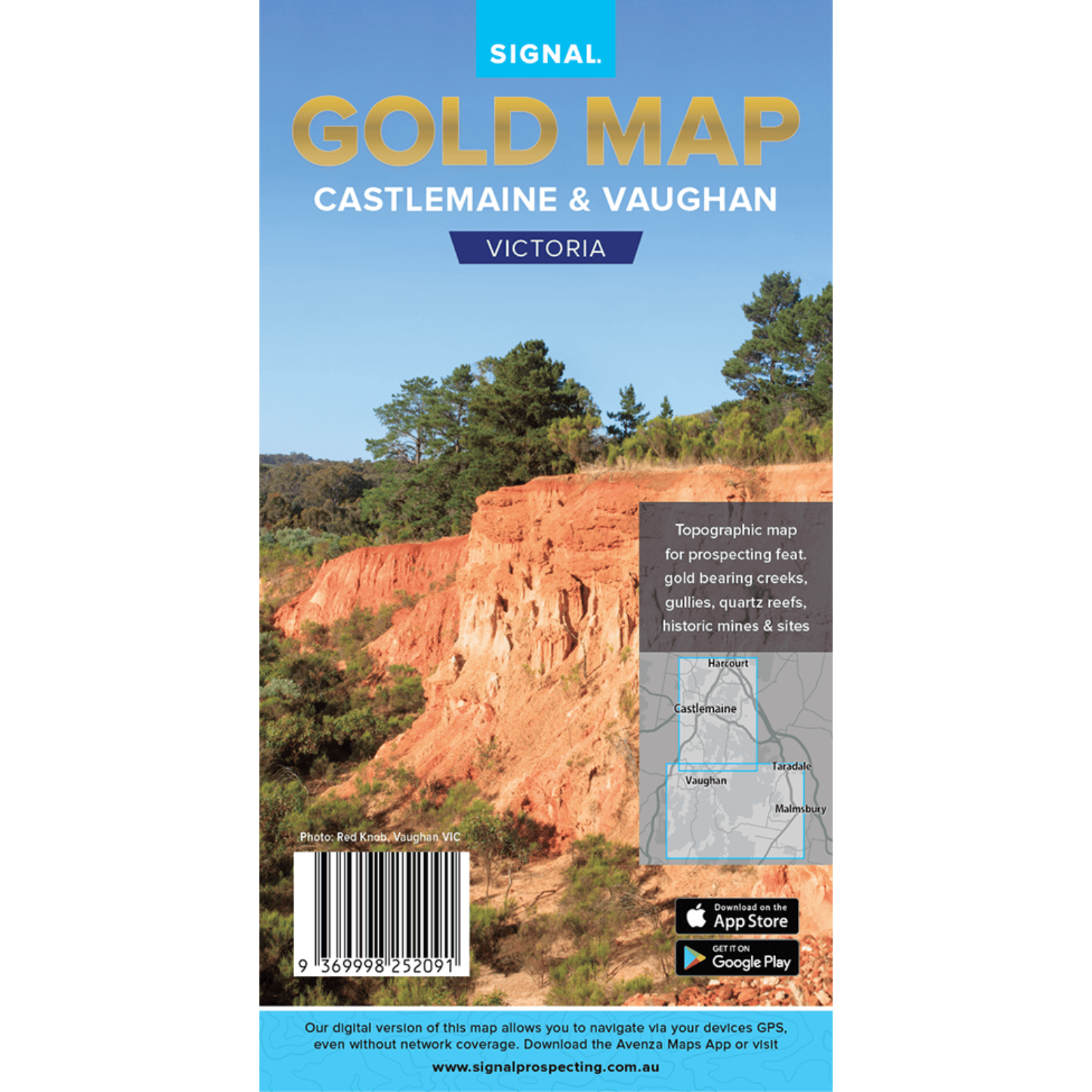 Detect-Ed Signal. VIC Castlemaine Vaughan GOLD MAP CAS/VAU